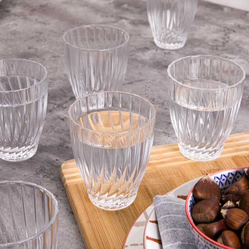 Simply Kitchen Set Of 6 Water Tumblers Bouquet 300 Ml