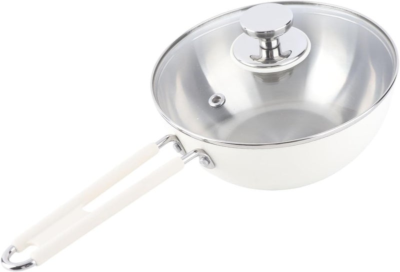 Aramox 316 Stainless Steel Saucepan Non Stick Cooking Pot with Steaming Basket for Kitchen Boiling Milk and Making Noodles - Image 3