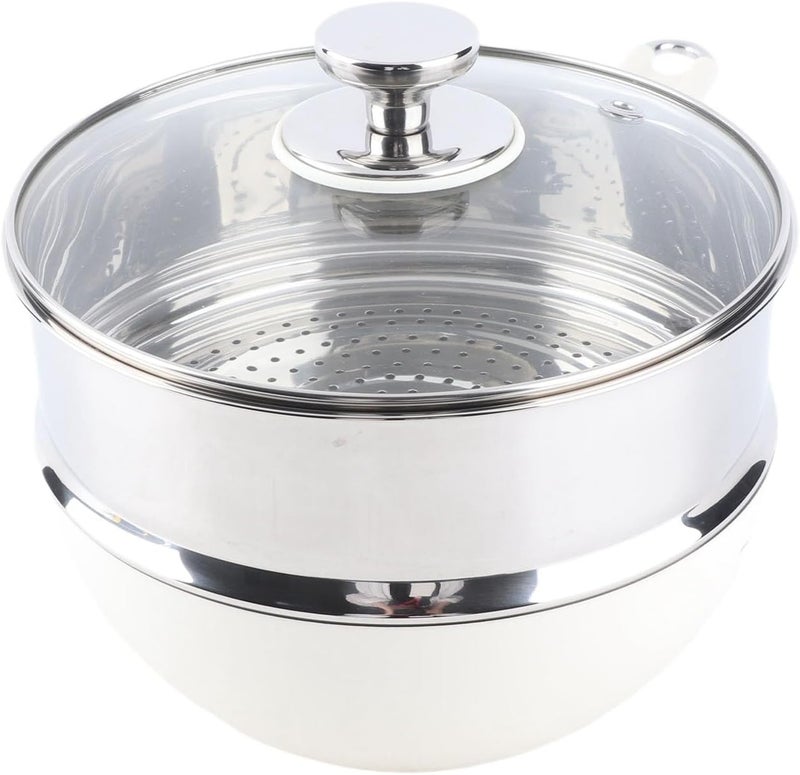 Aramox 316 Stainless Steel Saucepan Non Stick Cooking Pot with Steaming Basket for Kitchen Boiling Milk and Making Noodles - Image 2