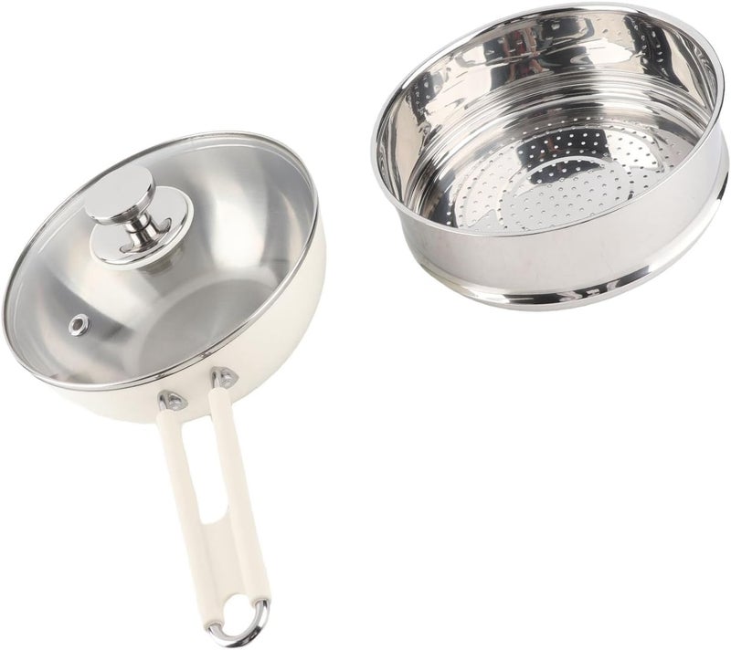 Aramox 316 Stainless Steel Saucepan Non Stick Cooking Pot with Steaming Basket for Kitchen Boiling Milk and Making Noodles - Image 5