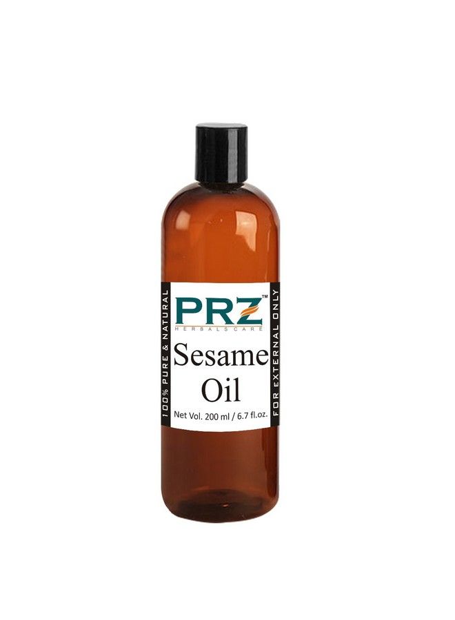 PRZ Sesame Seed Cold Pressed Carrier Oil Pure Natural & Therapeutic Grade Oil For Aromatherapy Body Massage Skin Care & Hair Care 200 Ml - Image 2