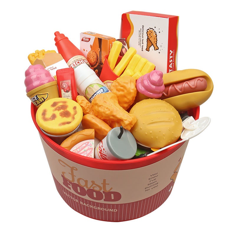 general Red Burger Play Tent for Kids - Simulated Fast Food Restaurant Toy with Interactive Window - Image 5