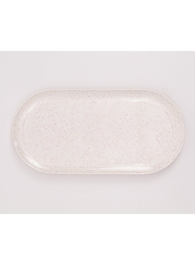 Bright Designs Melamine Savoury Tray Set of 2 
  (L 52cm W 26cm)   Creamy with brown  - Image 2