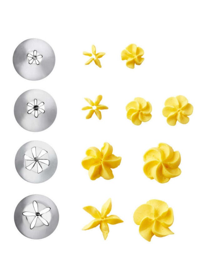 Wilton مجموعة من 4 رؤوس تزيين الكيك على شكل زهرة من ويلتون - Image 2