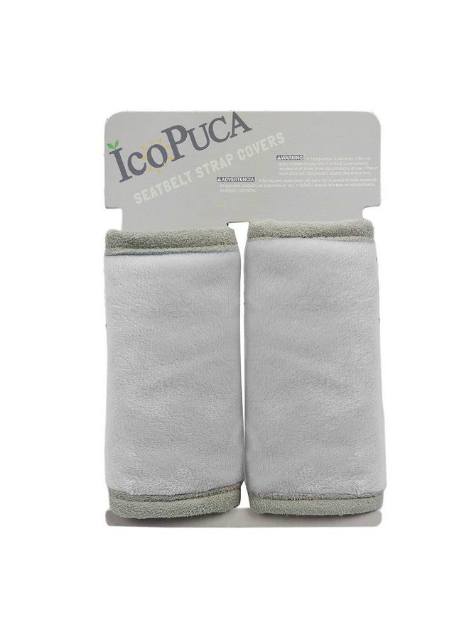 ICOPUCA Car Seat Strap Covers for Baby Kids, Seat Belt Covers Strap Pads Cushion for boy Girl, Protect Neck and Shoulder rubbing, Anti-Slip Design, Universal for Stroller/Carrier/Pushchair Grey - Image 2