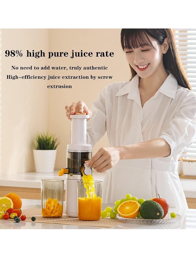 FOCUS Mini Slow Juicer Screw Cold Press Extractor Patented Filter-free Electric Fruit - Image 2