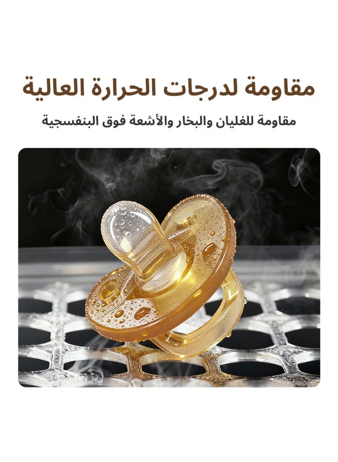 بي بي مور لهاية سيليكون للأطفال مع علبة تخزين ومشبك مانع للسقوط – طرف مسطّح للاستخدام الليلي، سيليكون سائل بدرجة غذائية خالٍ من BPA، ناعم مع فتحات تهوية، تصميم من قطعة واحدة، مناسب لعمر 0–24 شهرًا - Image 5