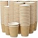 Foaincore 200 Pack 12 oz Brown Paper Cups Disposable Ripple Insulated Hot Beverage Cups for Coffee Tea Hot Chocolate Cold Drinks Party Events - Image 1