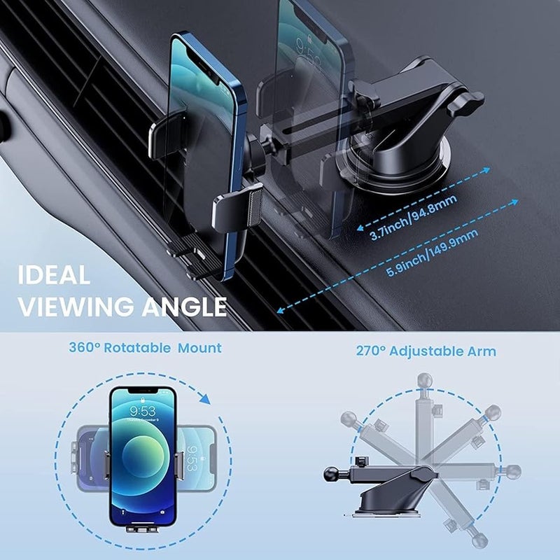 VW Multivan T7 2021 2024 Air Vent Car Phone Holder Mount Normal Size Color B - Image 4
