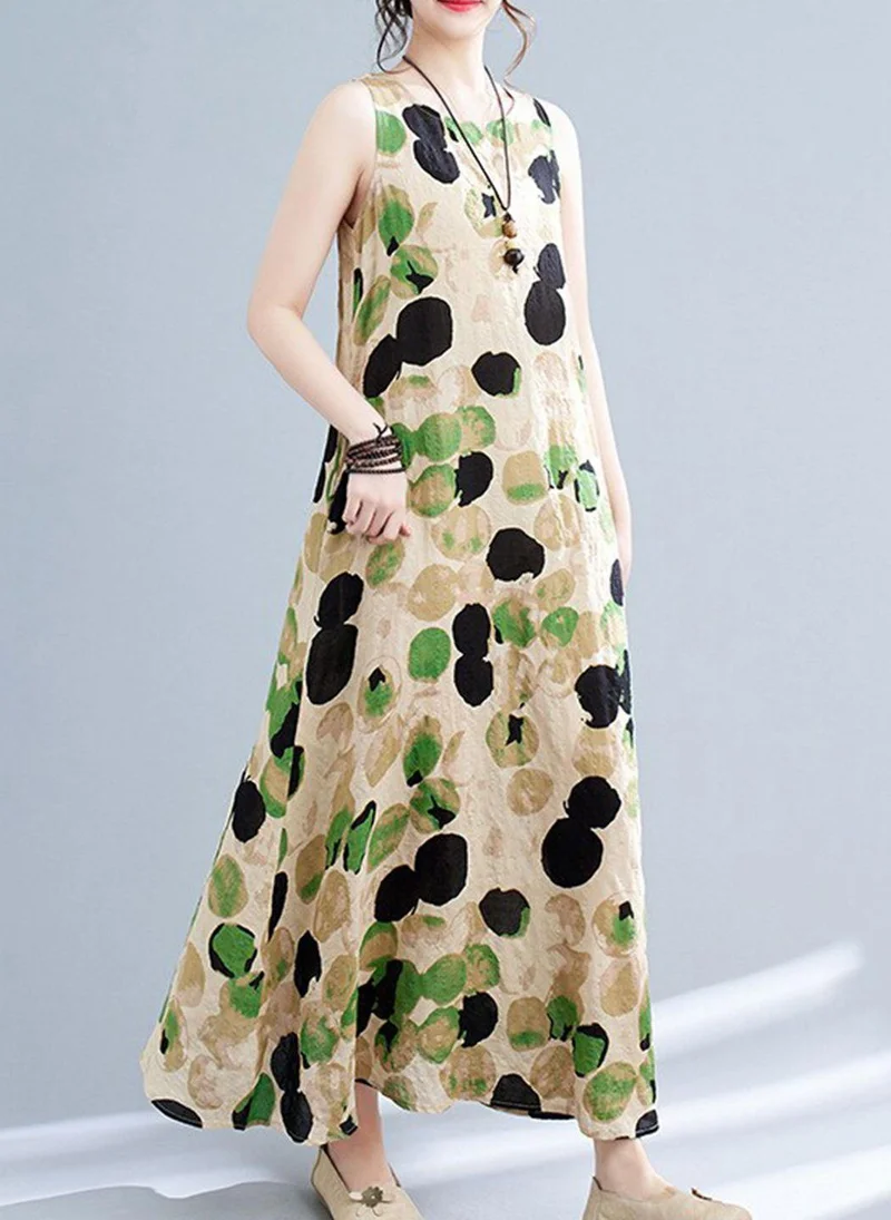 YUNIQEE Multicolour Printed Cotton Dress