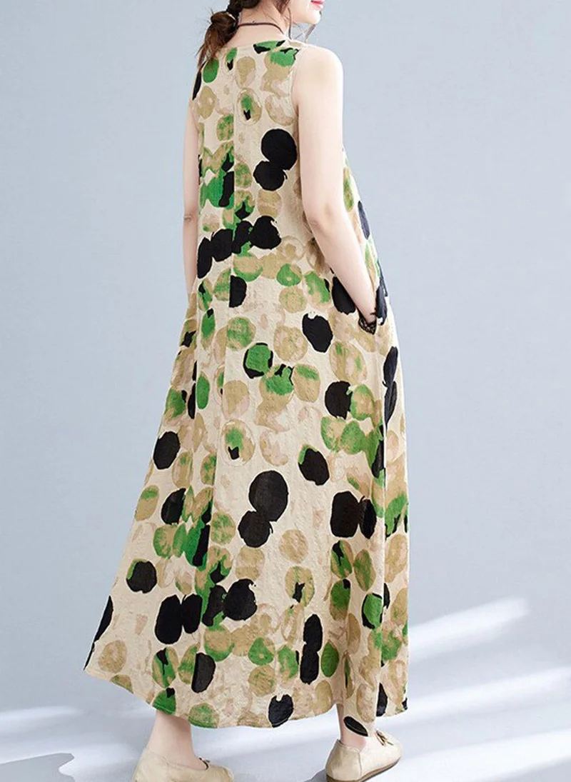 YUNIQEE Multicolour Printed Cotton Dress