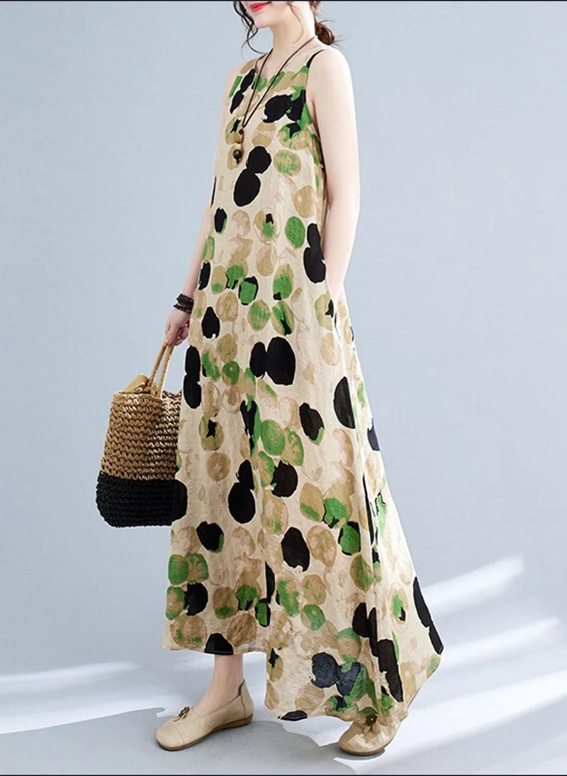 YUNIQEE Multicolour Printed Cotton Dress
