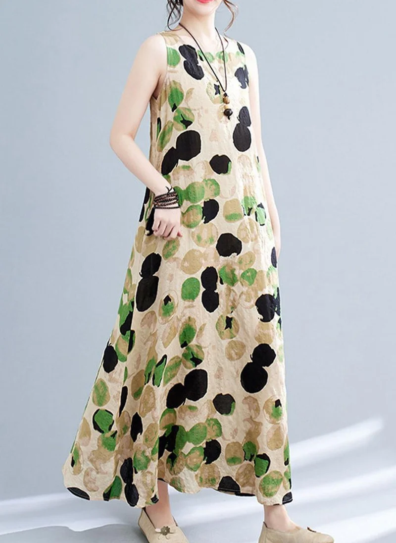 YUNIQEE Multicolour Printed Cotton Dress