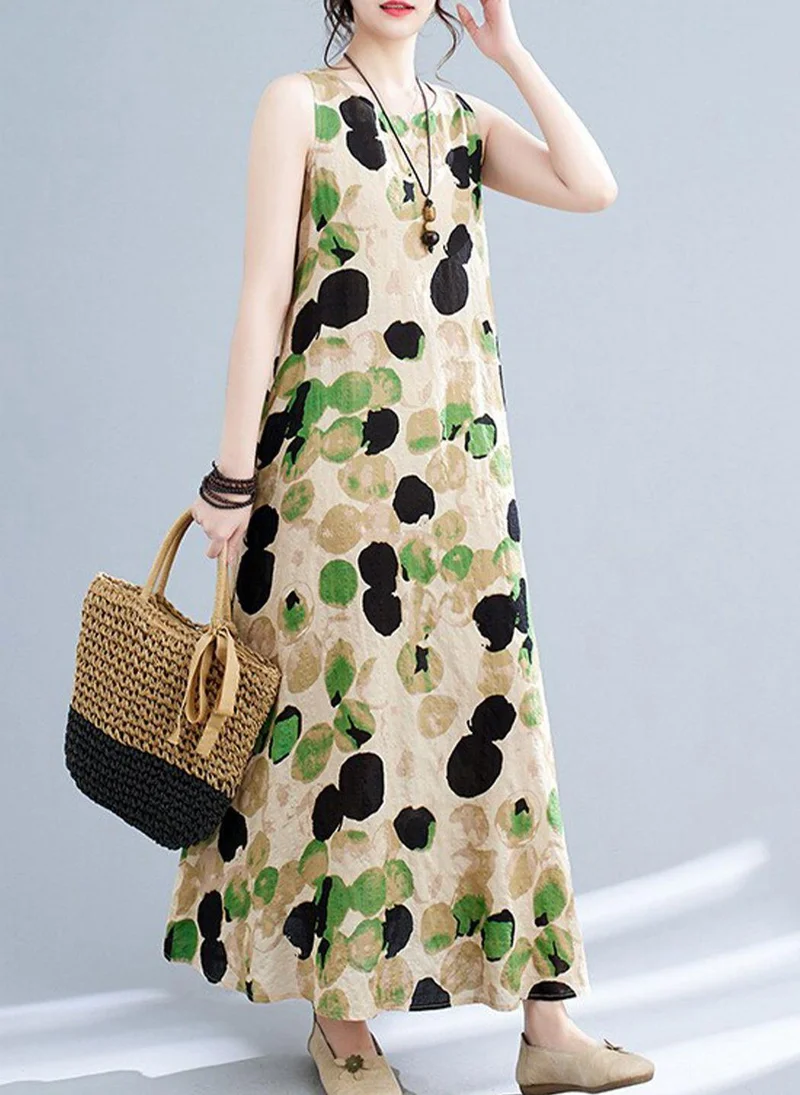 YUNIQEE Multicolour Printed Cotton Dress