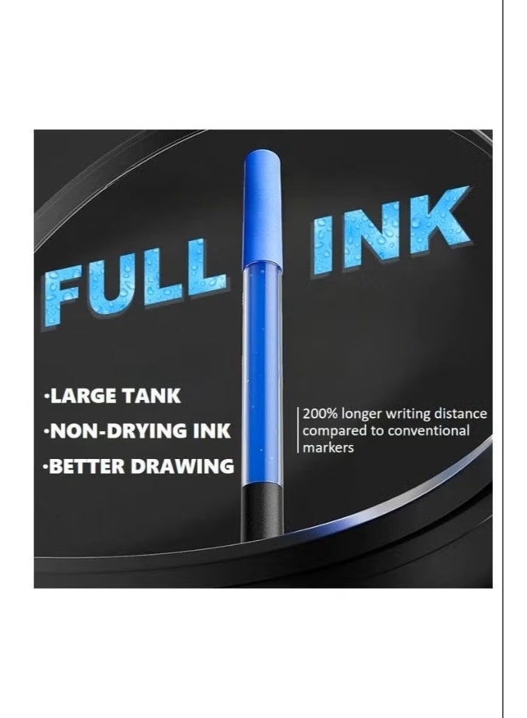 ENMY 60 Color Acrylic Paint Marker Set | Direct Liquid Acrylic Pens with Flexible Brush Tips & 3X Ink Capacity | Waterproof Washable Water-Based Paint Pens for Rock, Wood, Canvas, Glass, Paper, Fabric & DIY Art Crafts | Vibrant Pigments for Artists - Image 5