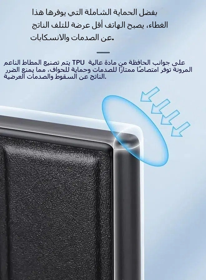general For Samsung Galaxy S25 Ultra Soft Leather Case [Stand/Flip Lens Protection] Compatible with Samsung S25 Ultra Slim TPU Case for added protection and a stylish touch - Image 5