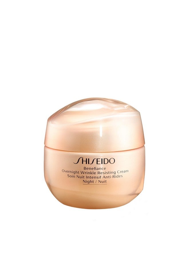 Shiseido Benefiance Overnight Wrinkle Resisting Cream - 50 mL - Anti-Aging Night Cream for Normal to Dry Skin - Visibly Improves Wrinkles for Smooth, Rested Skin - Image 1