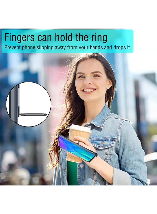 Zaboon Case For Huawei P30 Lite Carbon Fiber Protective Case with 360 Degree Rotating Ring Holder - Image 4