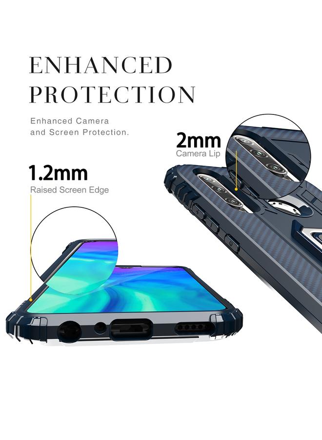 Zaboon Case For Huawei P30 Lite Carbon Fiber Protective Case with 360 Degree Rotating Ring Holder - Image 2