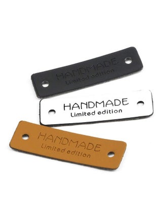 24 Pcs Pu Leather Handmade Tag Label Handmade Tags Button With Holes Embossed Tag Embellishment Knit Diy For Jewelry Making Crafts, Sewing Clothing Decoration And More - pzsku/Z90FA1A5EFBE338CB5801Z/45/_/1733730212/23bcbe72-bd33-47a3-a7d0-1bc2dc04a635