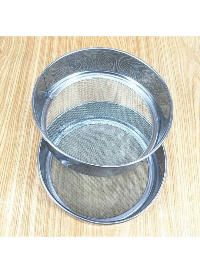 18cm Steel Mesh Thickened Stainless Steel Surface Mesh Flour Sieve Kitchen Baking Surface Mesh Sieve 30 Mesh 40 Mesh-Specifications:Diameter 18cm 160/box - Image 2