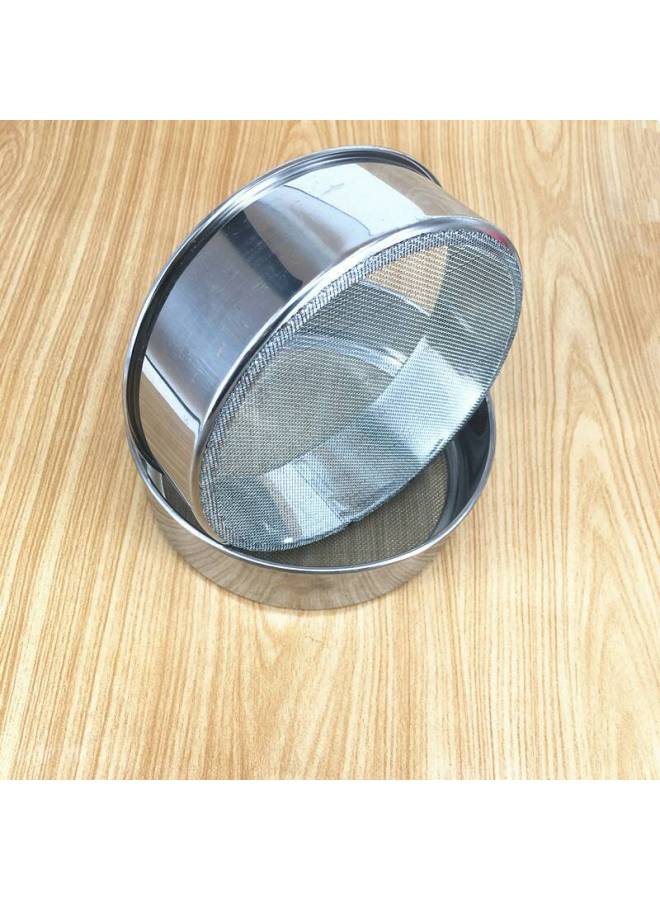 18cm Steel Mesh Thickened Stainless Steel Surface Mesh Flour Sieve Kitchen Baking Surface Mesh Sieve 30 Mesh 40 Mesh-Specifications:Diameter 18cm 160/box - Image 3