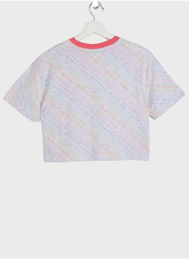 RIVER ISLAND Youth Rainbow Pyjama Set