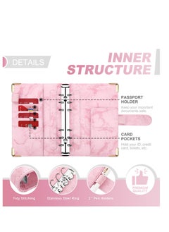 Y&D Budget Binder, Binder with Zipper Envelopes, Cash Envelopes for Budgeting, Money Organizer Cash, 14Pcs Planner Pink  - Image 3