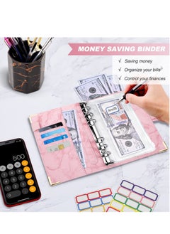 Y&D Budget Binder, Binder with Zipper Envelopes, Cash Envelopes for Budgeting, Money Organizer Cash, 14Pcs Planner Pink  - Image 5