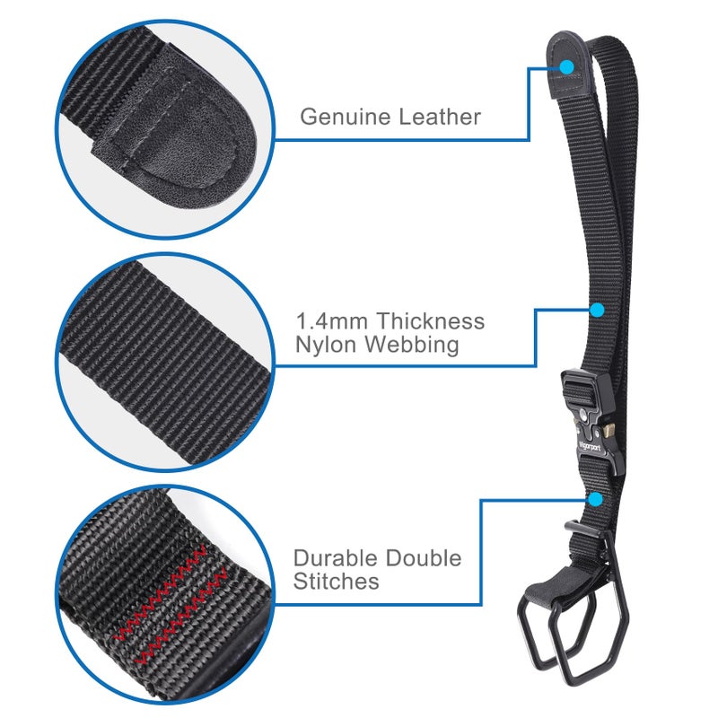 Vigorport Luggage Hook Strap, J Hook for Add a Bag Luggage, Multi Adjustment Bag Strap Hook with Hands Free - Image 2