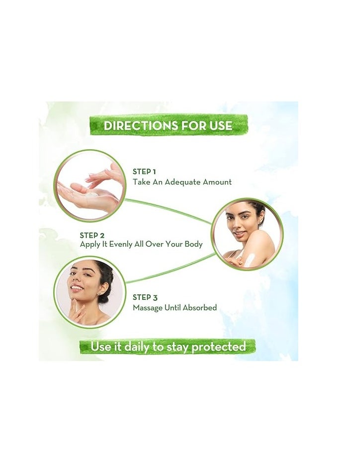 Mamaearth - Ubtan Sunscreen Body Lotion Spf 30 With Turmeric And Saffron For Glowing Skin 300 Ml Pack Of 2 - Image 1