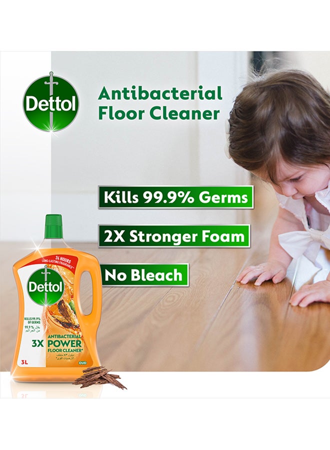 Dettol Oud Antibacterial Power Floor Cleaner 3Liters - Image 2