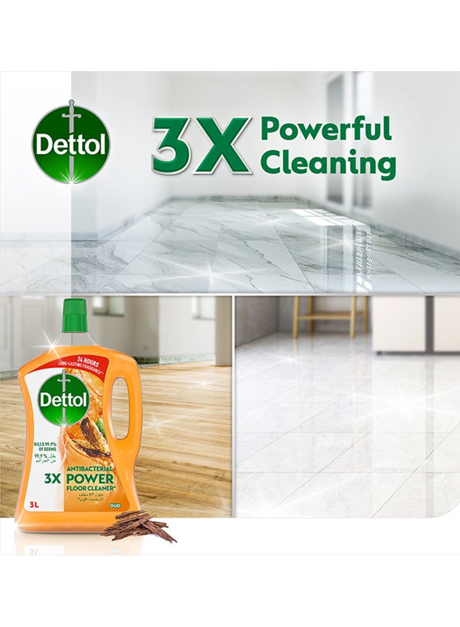 Dettol Oud Antibacterial Power Floor Cleaner 3Liters - Image 3