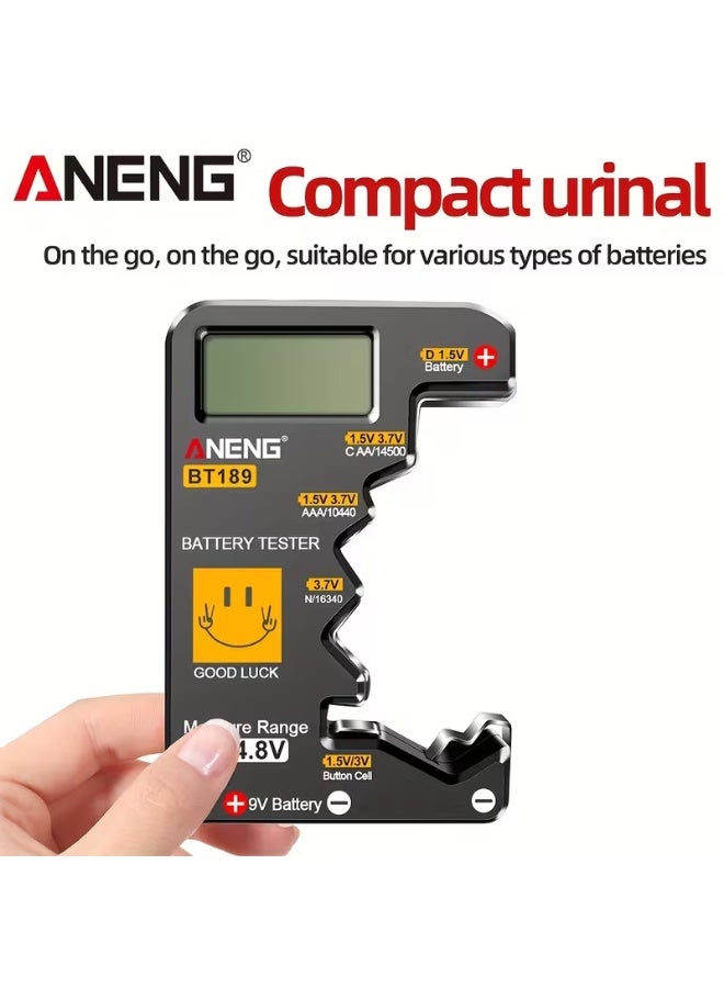 ANENG Battery Tester for 9V, 6F22, 1.5V, 3V Button Batteries - Digital Display, ABS Material, No Battery Included, Ideal for C, AA, AAA, D, N, Battery Indicator Light, Battery Tester|Digital Display Tester|Durable Construction, Battery Tester - Image 5