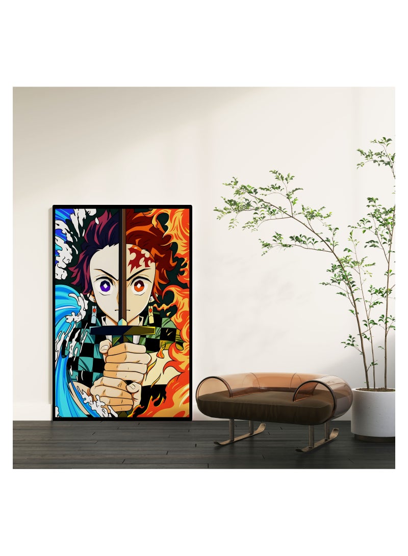 مودكلاس لوحة جدارية كانفس بإطار خشبي ديمون سلاير تانجيرو - Image 2