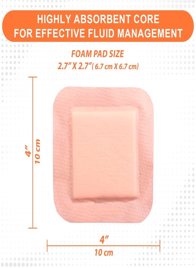 MedVance - Bordered Silicone PHMB Adhesive Foam Dressing Size 4"x4" (2.7"x2.7" pad), Box of 5 dressings - Image 3