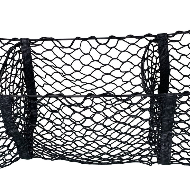 Trunk Net Pocket 39x12in 3-Grid High-Elastic Mesh - Space-Saving Design Net Bag for Car Truck Pickup SUV Trunk Storage - Image 5