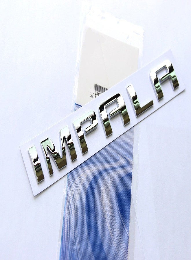Yoaoo 2Pack OEM Impala Nameplate Letter Emblems 3D Logo Badges Glossy Compatible with Impala Chrome 22743583 - Image 2