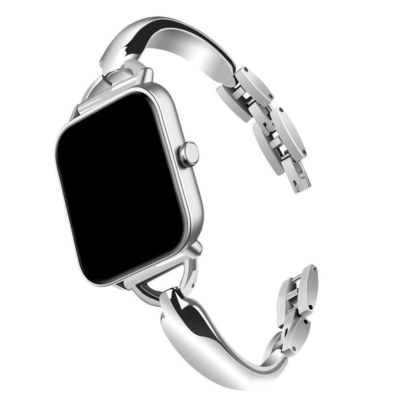 سلسلة ذهبية وردية معدنية مناسبة لساعة Apple Watch بمقاسات 38 إلى 49 مم، مناسبة للنساء ذوات المقاس العالمي - Image 1