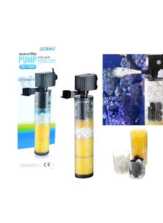 VAYINATO VAYINATO Sobo Fe Series Fish Tank Aquarium Internal Filter(Fe-1504(Suits Up To 3-4 Ft.))|Power : 15W|Output : 1200L/H  - Image 3