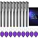 Daemson Invisible Ink Pen Spy Pen with 9 PCS Mini UV LED Keychain Flashlight Disappearing Ink Magic Pens with Black Light Markers for Secret Notes Fit for Christmas Halloween Holiday Gifts 9 PCS - Image 3