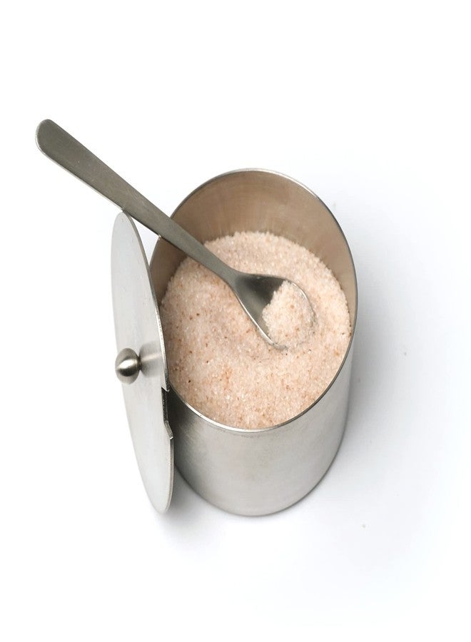 آر أس في بي انترناشيونال طقم وعاء ملح من مجموعة RSVP International Endurance Kitchen Collection مع ملعقة، سعة 4 أونصة، مصنوع من الفولاذ المقاوم للصدأ المصقول - Image 3