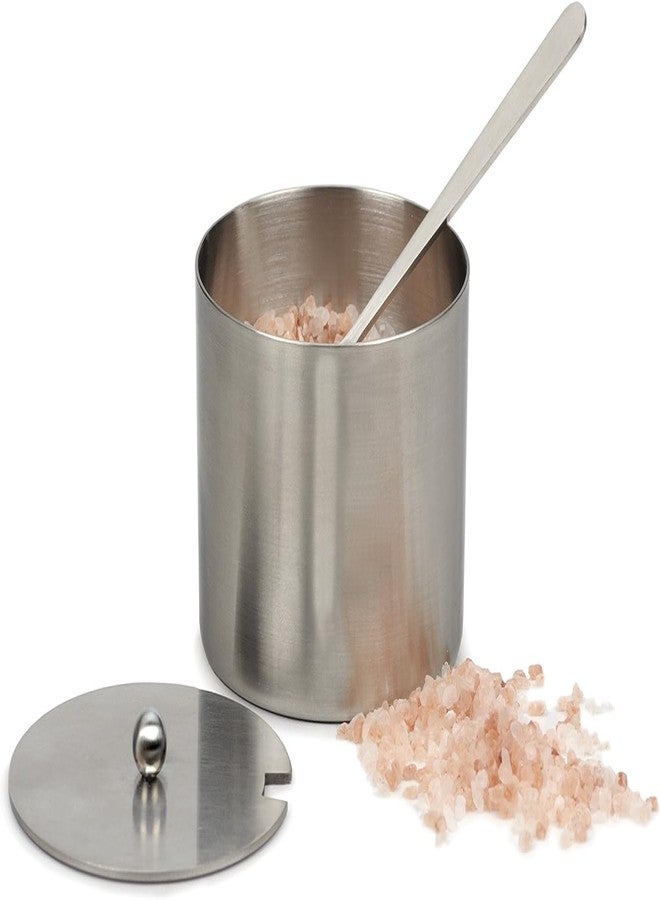 آر أس في بي انترناشيونال طقم وعاء ملح من مجموعة RSVP International Endurance Kitchen Collection مع ملعقة، سعة 4 أونصة، مصنوع من الفولاذ المقاوم للصدأ المصقول - Image 4