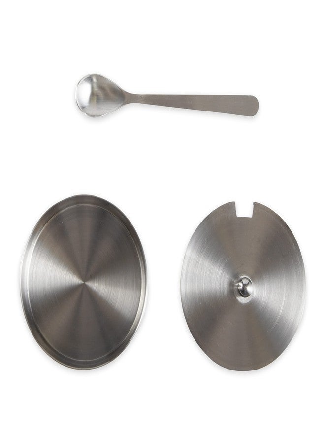 آر أس في بي انترناشيونال طقم وعاء ملح من مجموعة RSVP International Endurance Kitchen Collection مع ملعقة، سعة 4 أونصة، مصنوع من الفولاذ المقاوم للصدأ المصقول - Image 5