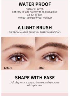 OCHEAL OCHEAL Wild Brow Cream Natural Definer Clear Colorless Gel Shaping Soap Eyebrow Gel  - Image 4