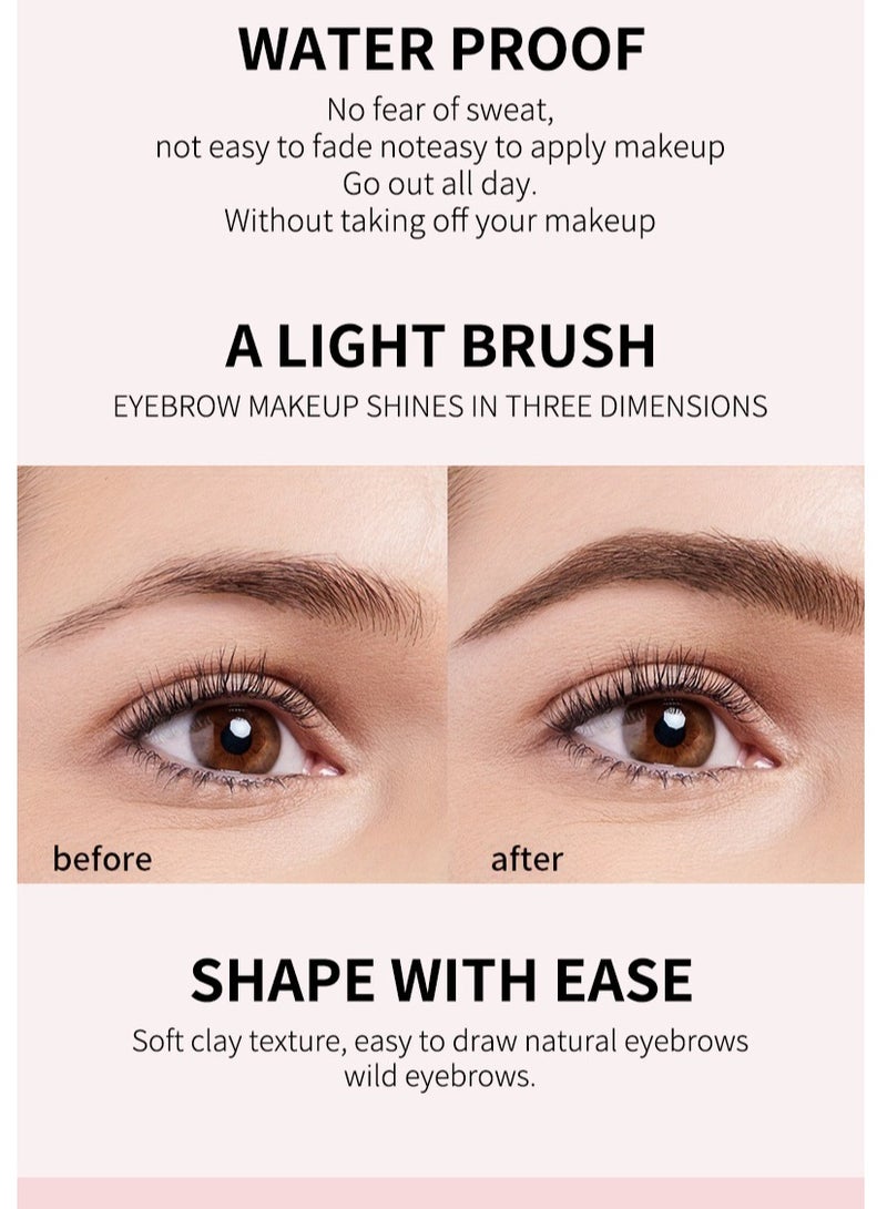 OCHEAL OCHEAL Wild Brow Cream Natural Definer Clear Colorless Gel Shaping Soap Eyebrow Gel  - Image 4