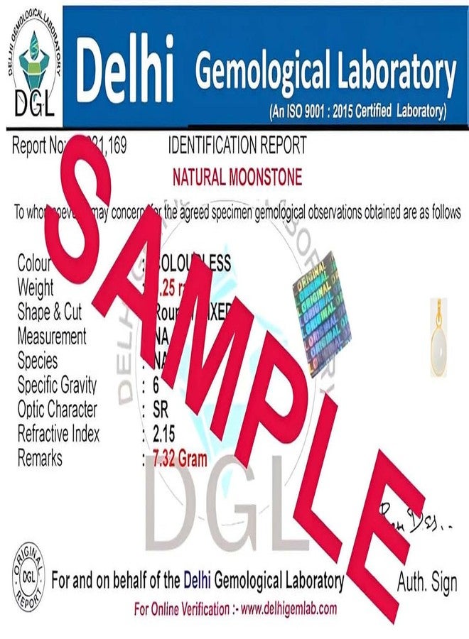 بي تي إم قلادة من حجر القمر/شاندراكانت الطبيعي المعتمد، وزنها 5.25 قيراط أو 5 قيراط، مصنوعة من البانشداتو/5 معادن، مطلية بالذهب عيار 22 قيراط، للرجال والنساء -nvdhp3525 - Image 4