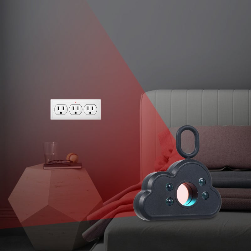 Hidden Camera Detector: Portable ABS & PC Build - USB Rechargeable Spy Finder for Hotel Safety, Home Privacy & Anti Surveillance - Image 3