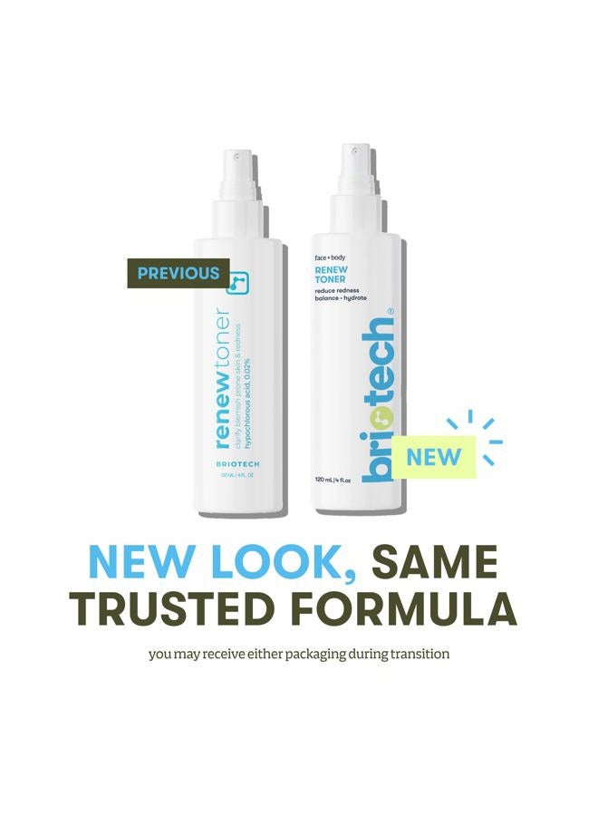 BRIOTECH Renew Toner, Hypochlorous Acid Spray, Minimize Appearance of Blemishes, Soothing Facial Mist for Sensitive Skin, Calm Redness & Bumps, Vegan, 4 fl oz (2 Pack) - Image 5