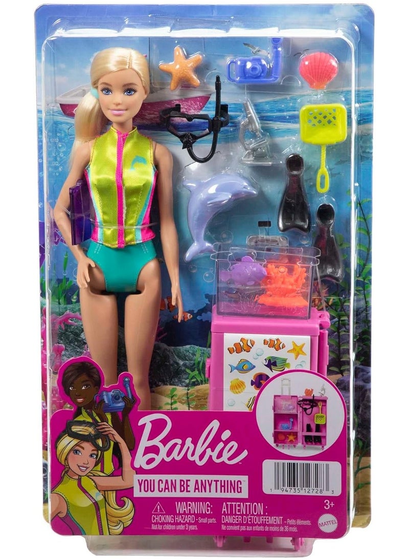 Barbie Barbie Marine Biologist Doll And Playset  - Image 1